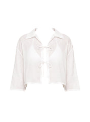BSWR-T24 Drop Shoulder Cropped Top