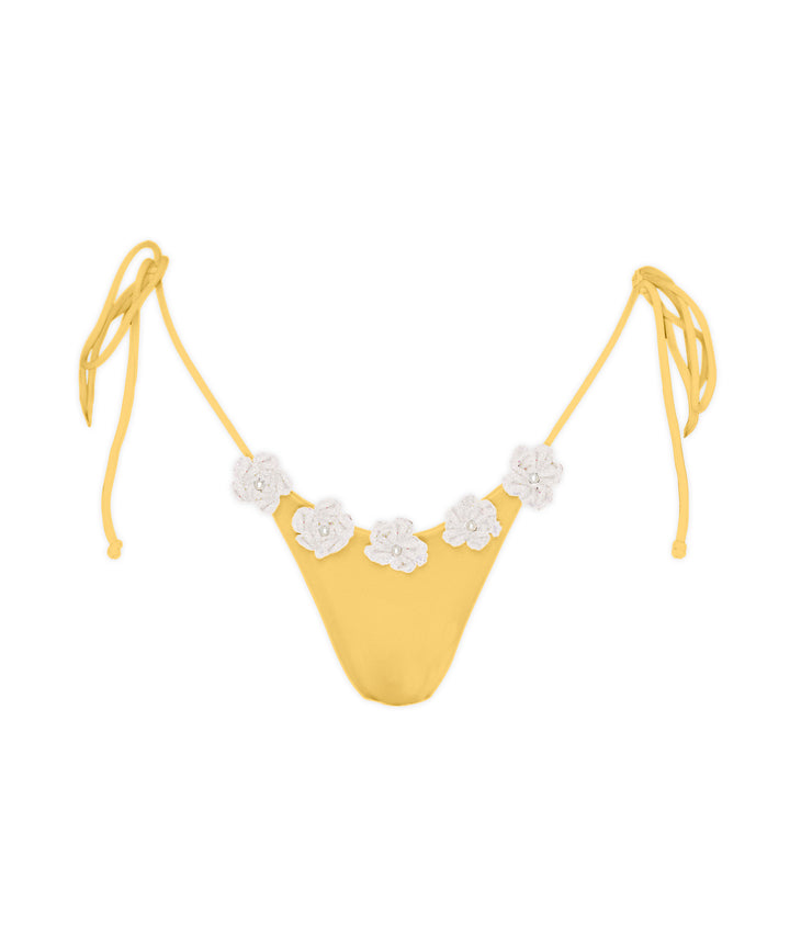 BSWS-B146 Tie Side Flower Crochet Cheeky Bottom