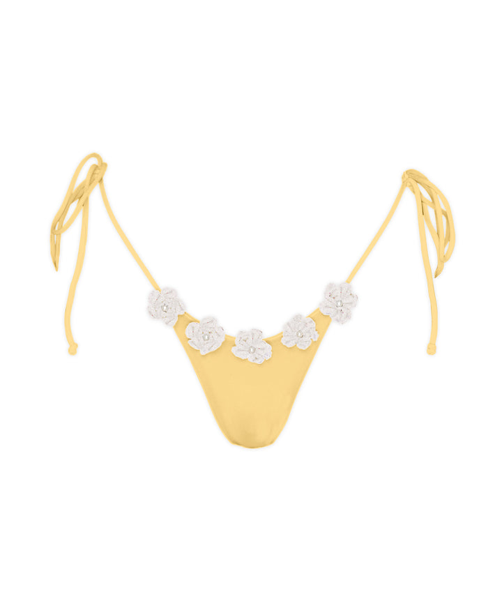 BSWS-B146 Tie Side Flower Crochet Cheeky Bottom