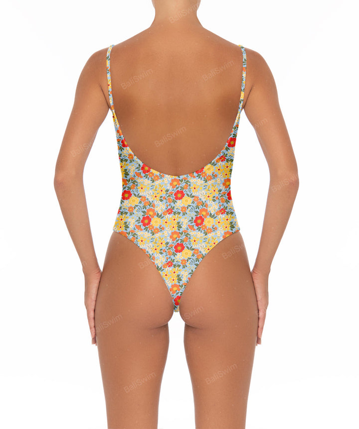 BSWS-S08 Corsage V-Neck One Piece
