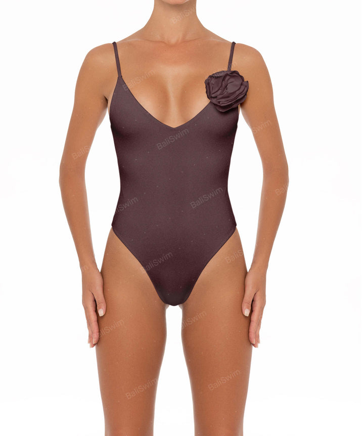 BSWS-S08 Corsage V-Neck One Piece