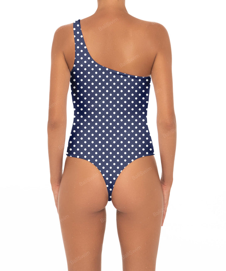 BSWS-S16 Corsage One Shoulder Swimsuit
