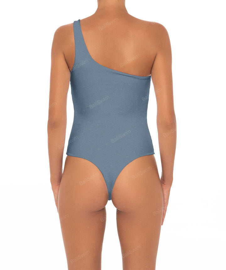 BSWS-S16 Corsage One Shoulder Swimsuit