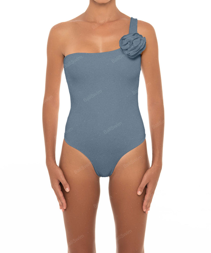 BSWS-S16 Corsage One Shoulder Swimsuit