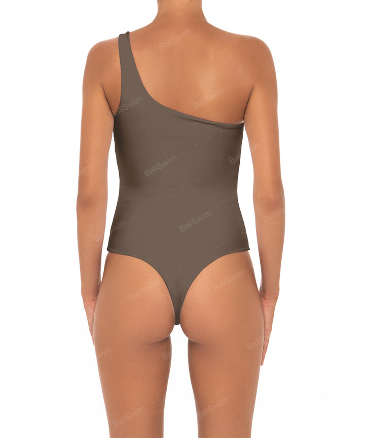 BSWS-S16 Corsage One Shoulder Swimsuit