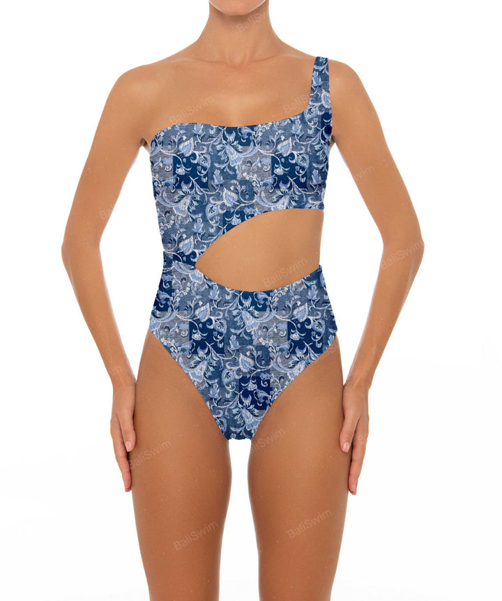BSWS-S34 One Shoulder Swimsuit