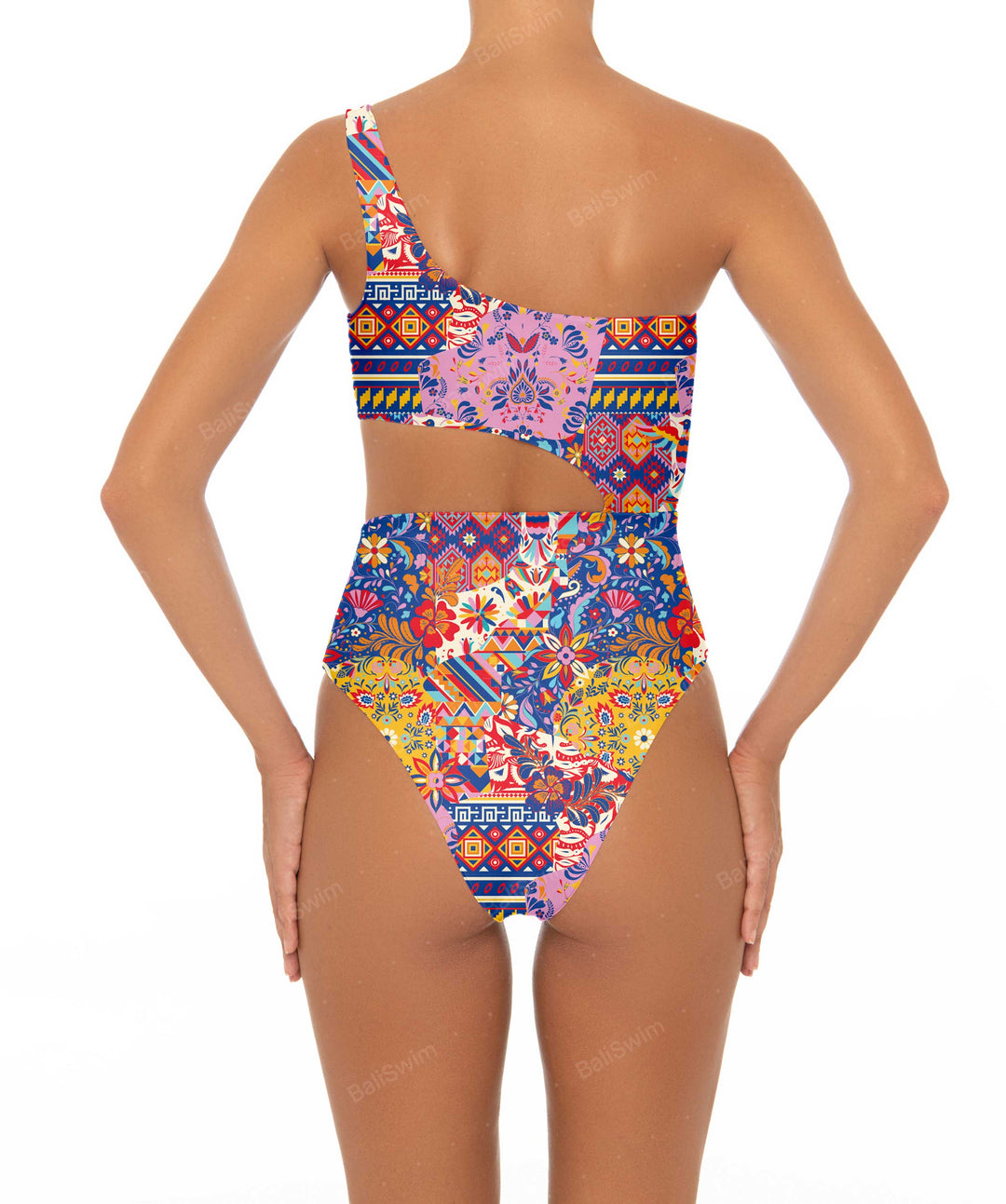 BSWS-S34 One Shoulder Swimsuit