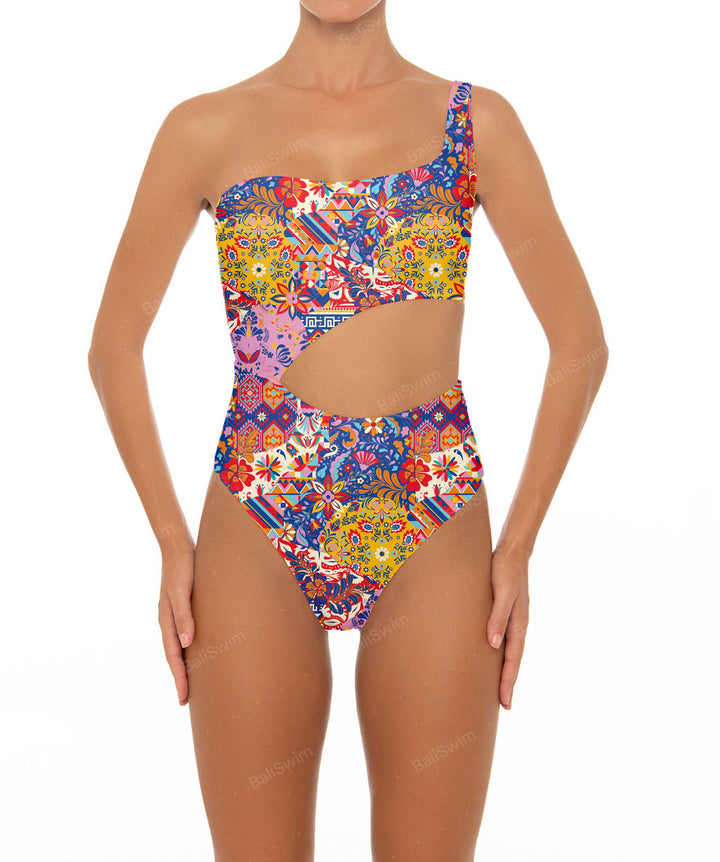 BSWS-S34 One Shoulder Swimsuit