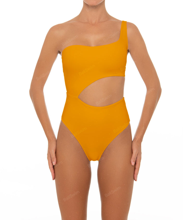 BSWS-S34 Asymmetrical Side Cutout One Piece