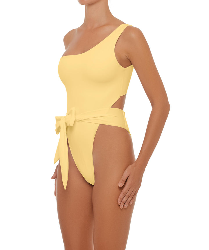 BSWS-S37 Asymmetrical Wrap One Piece