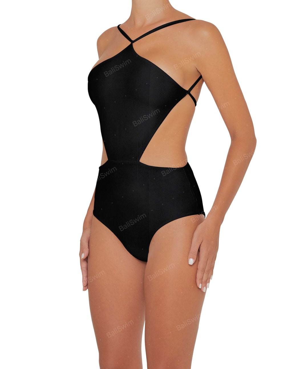 BSWS-S45 Peek a Boo Halter One Piece