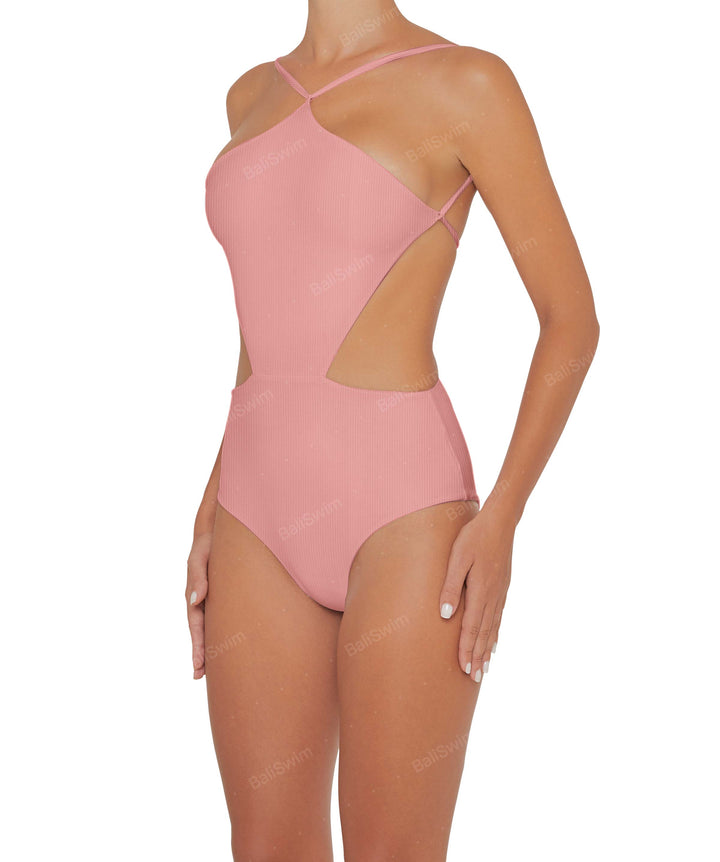 BSWS-S45 Peek a Boo Halter One Piece