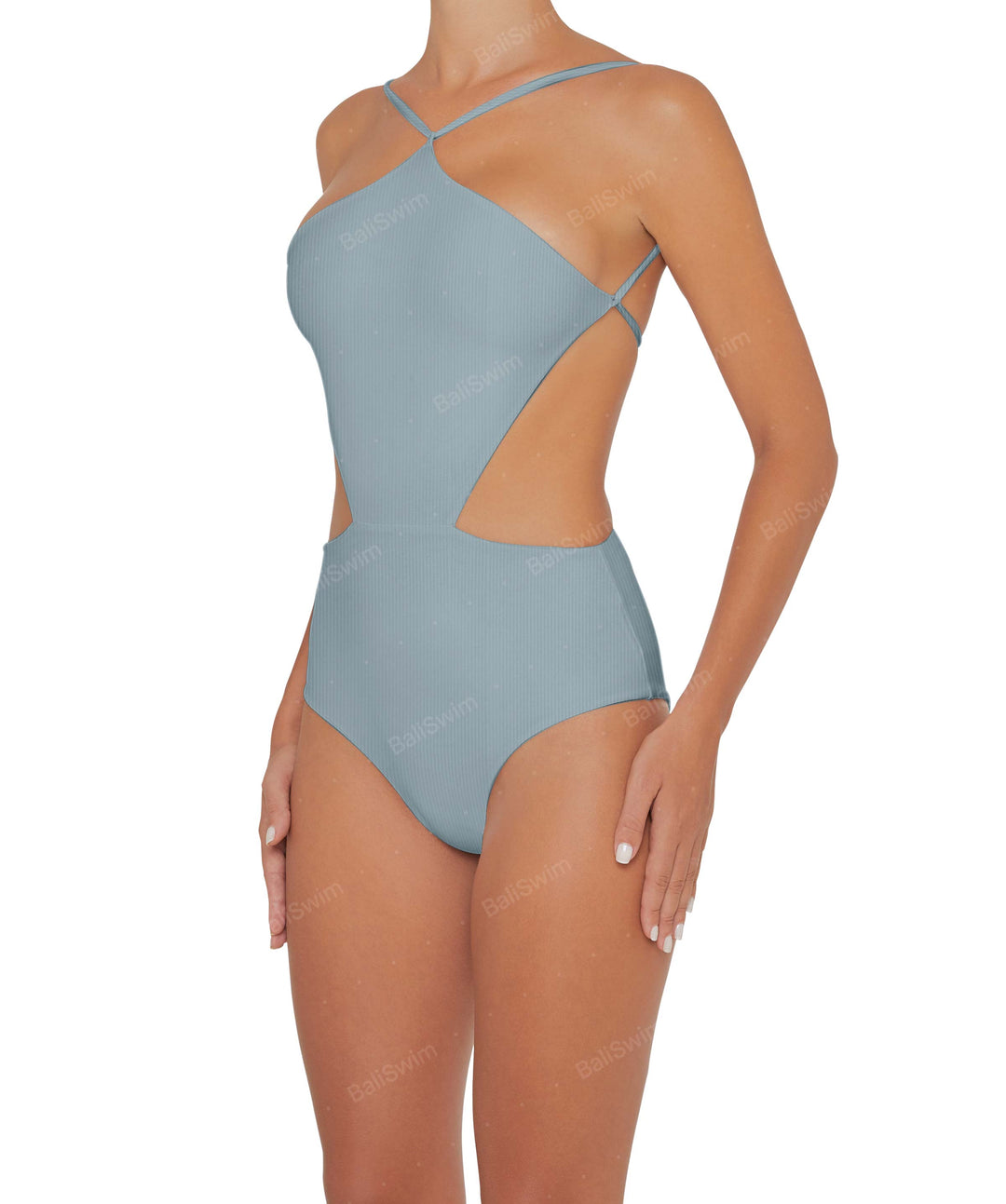 BSWS-S45 Peek a Boo Halter One Piece