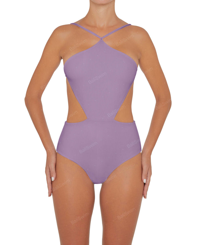 BSWS-S45 Peek a Boo Halter One Piece