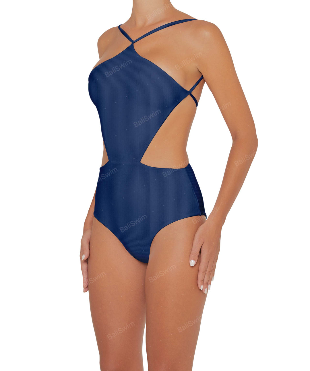 BSWS-S45 Peek a Boo Halter One Piece