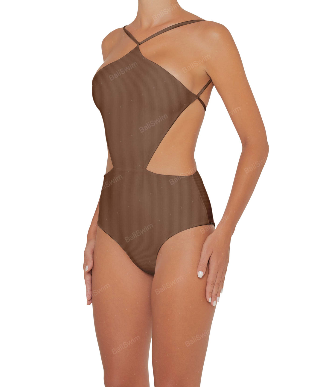 BSWS-S45 Peek a Boo Halter One Piece