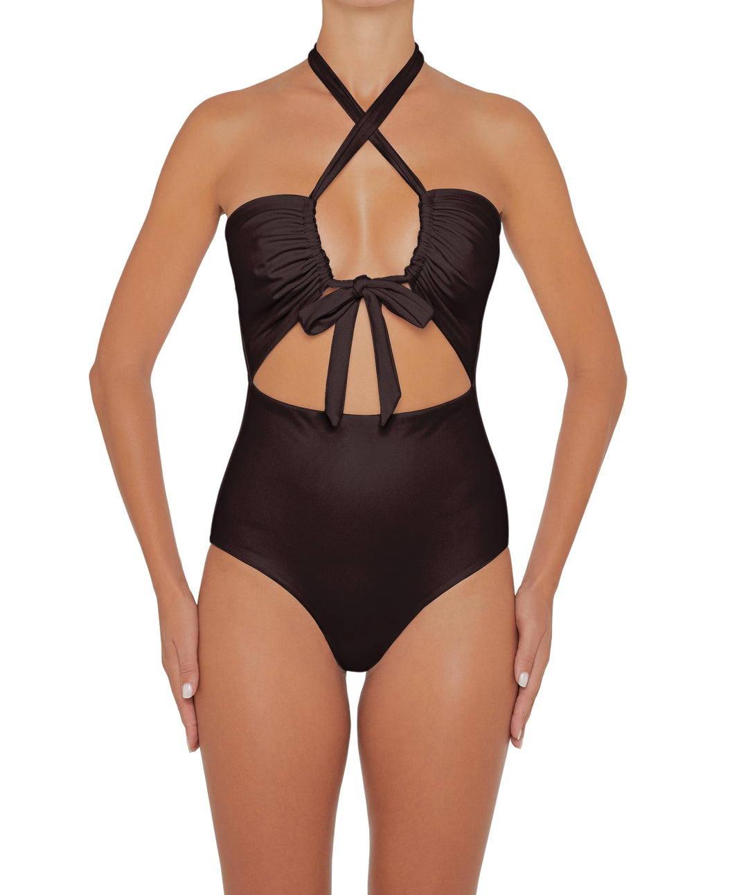 BSWS-S48 Halter Center Front Cutout One Piece