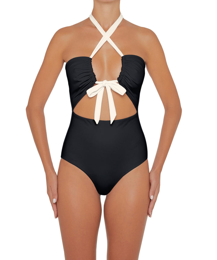 BSWS-S48 Halter Center Front Cutout One Piece
