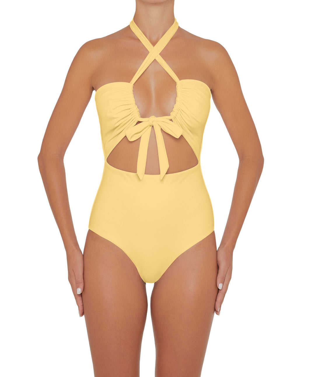 BSWS-S48 Halter Center Front Cutout One Piece