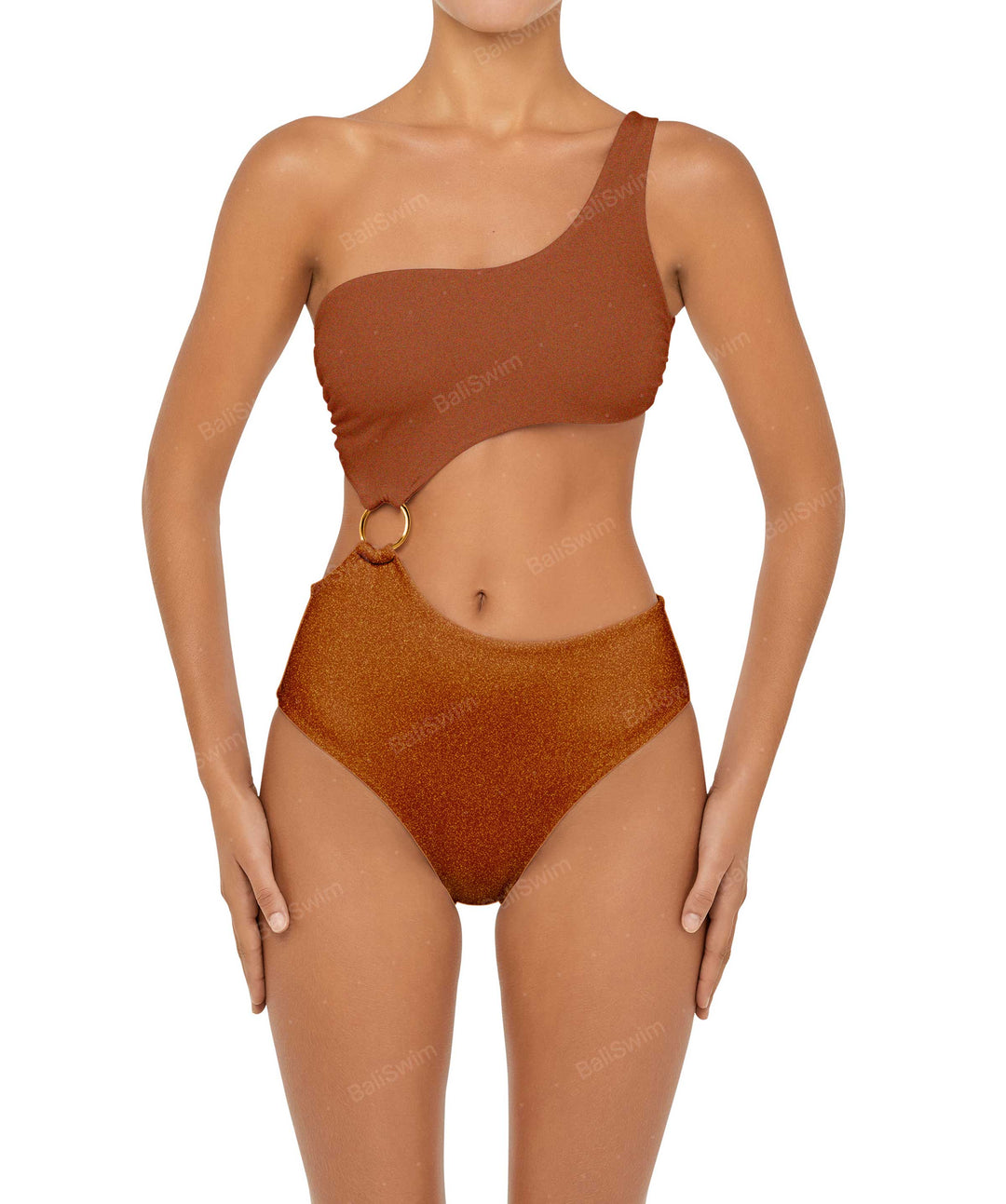 BSWS-S51 Assymetric Cut Out O-Ring Monokini