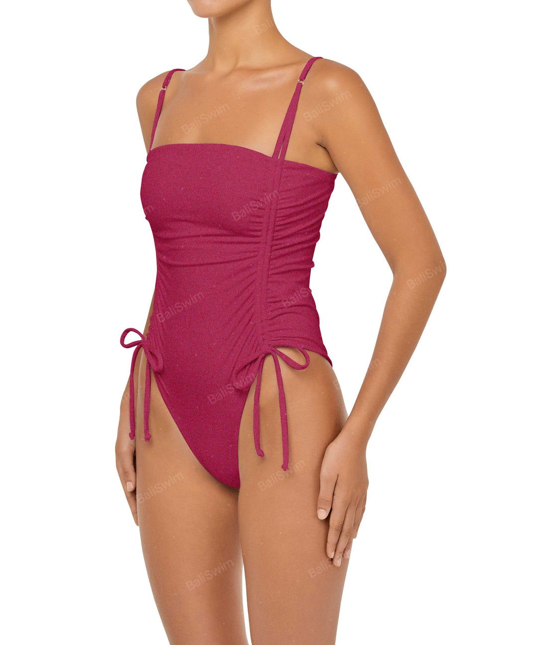 BSWS-S52 Princess Line Ruched One Piece