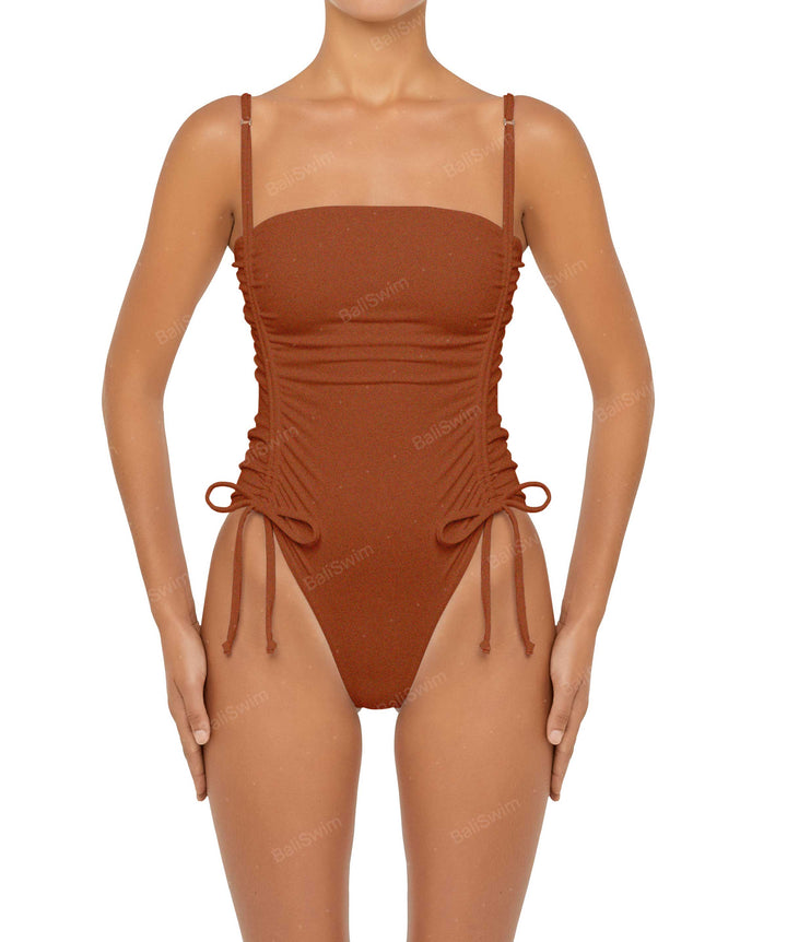 BSWS-S52 Princess Line Ruched One Piece