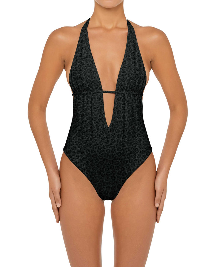 BSWS-S53 Plunge Neck Tunneled Underbust One Piece