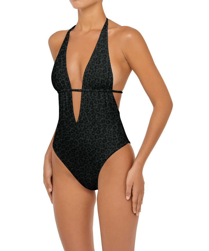 BSWS-S53 Plunge Neck Tunneled Underbust One Piece