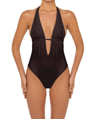 BSWS-S53 Plunge Neck Tunneled Underbust One Piece
