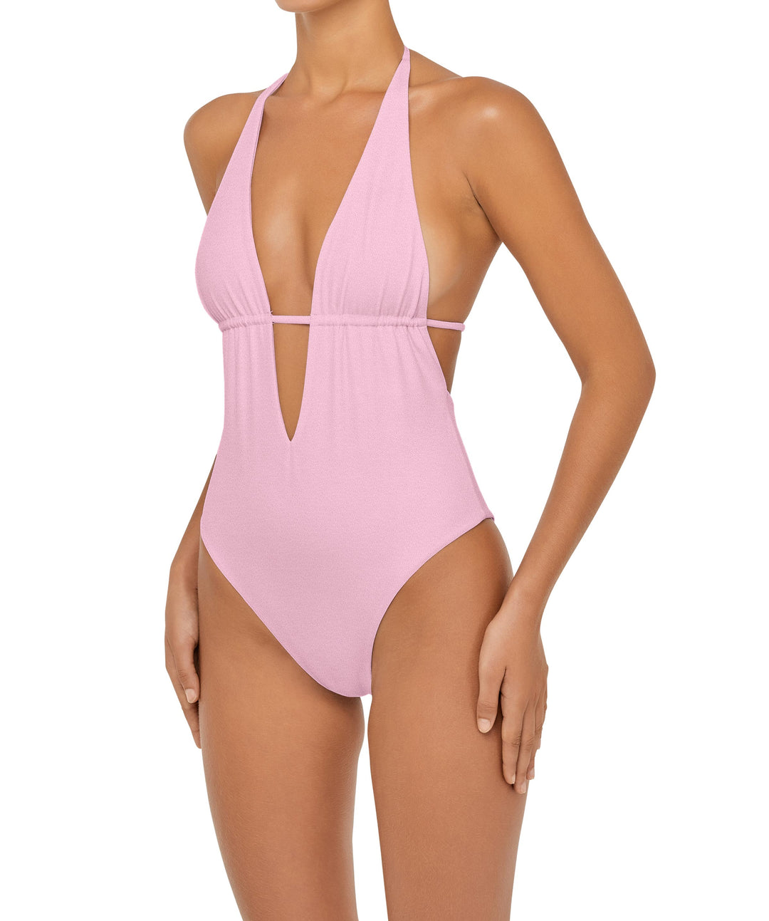 BSWS-S53 Plunge Neck Tunneled Underbust One Piece