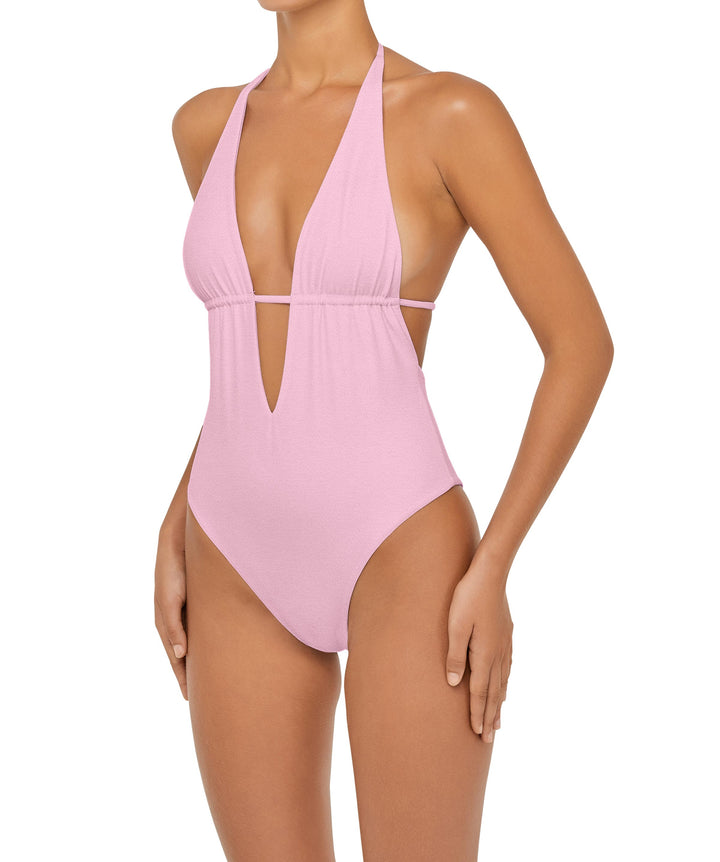 BSWS-S53 Plunge Neck Tunneled Underbust One Piece