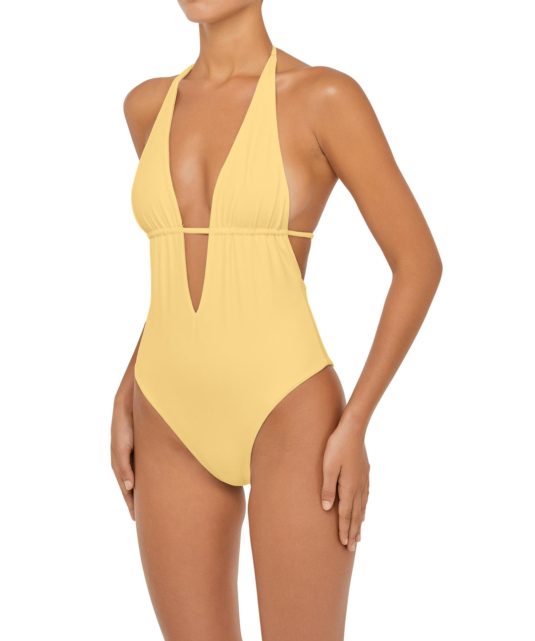BSWS-S53 Plunge Neck Tunneled Underbust One Piece