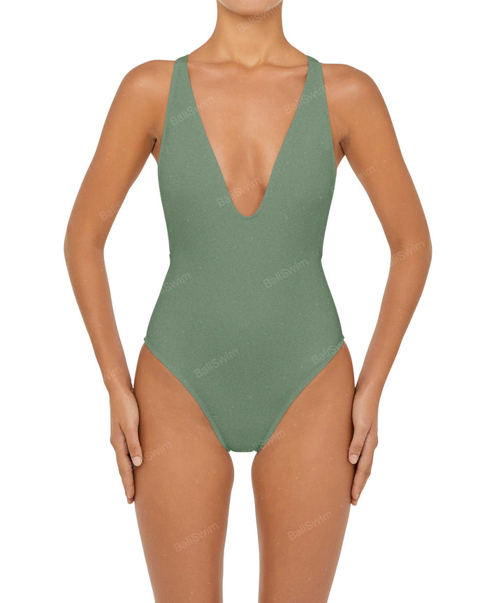 BSWS-S54 Low Back Criss Cross One Piece