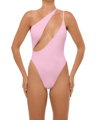 BSWS-S57 Asymmetrical Deep Side Cutout One Piece
