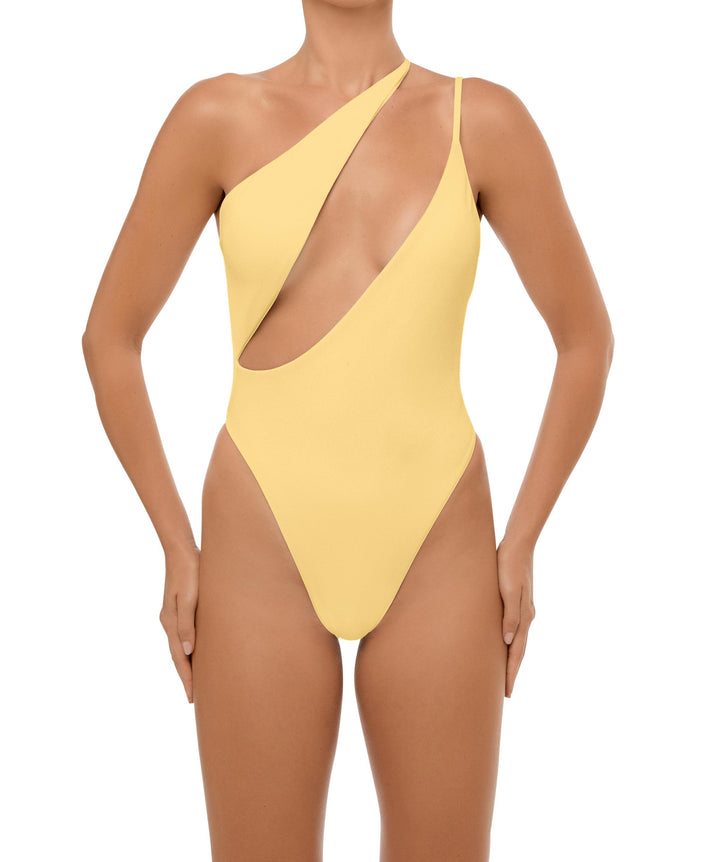 BSWS-S57 Asymmetrical Deep Side Cutout One Piece