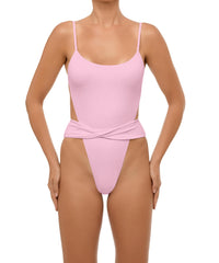 BSWS-S58 Wrap Around Twisted One Piece