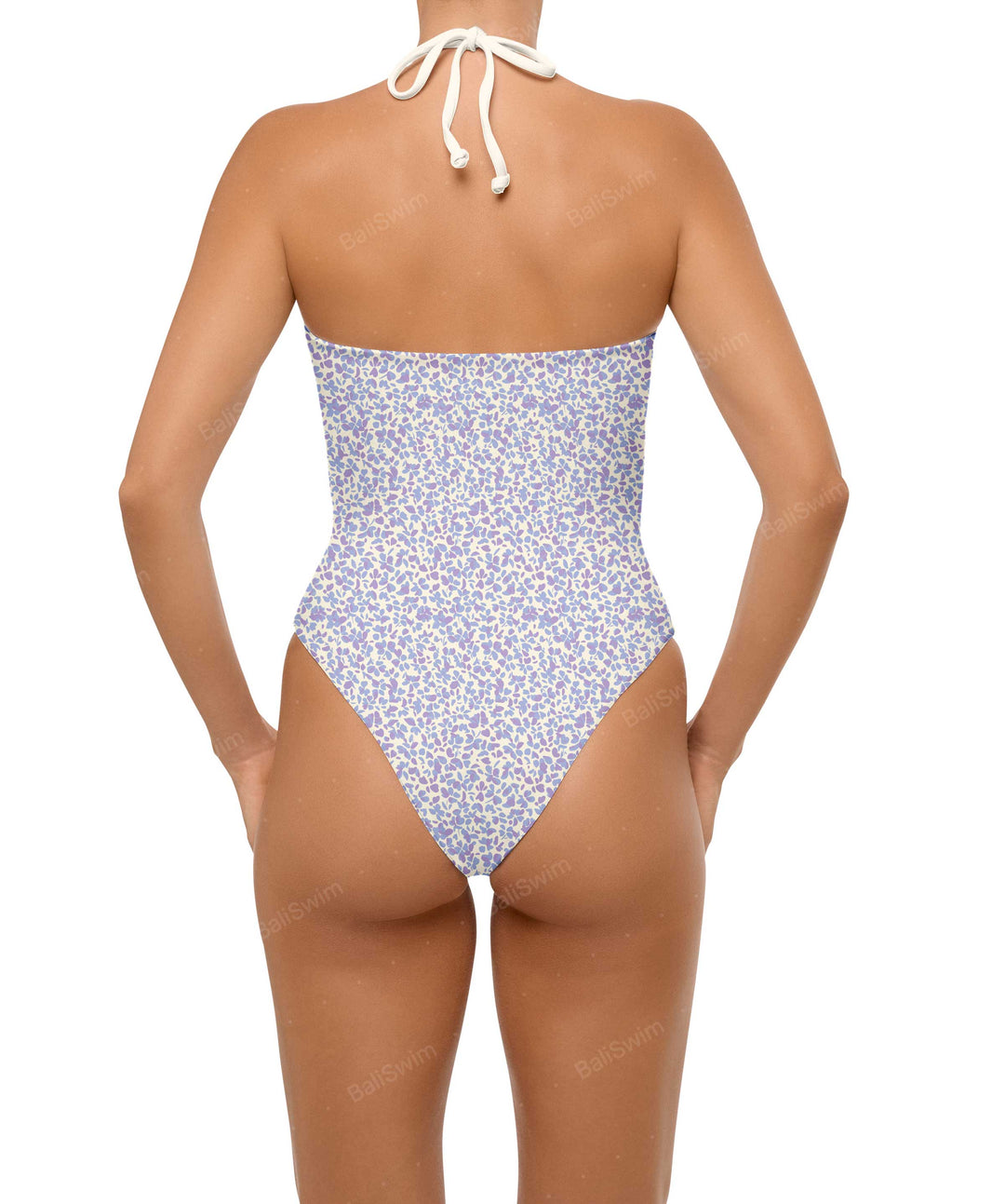 BSWS-S59 Asymmetric Cutout Halter One Piece