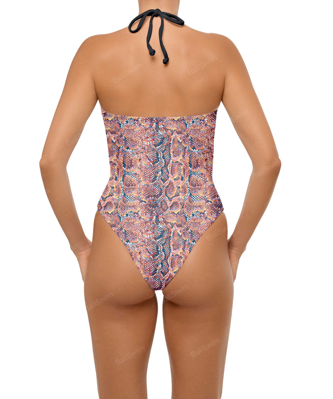 BSWS-S59 Asymmetric Cutout Halter One Piece
