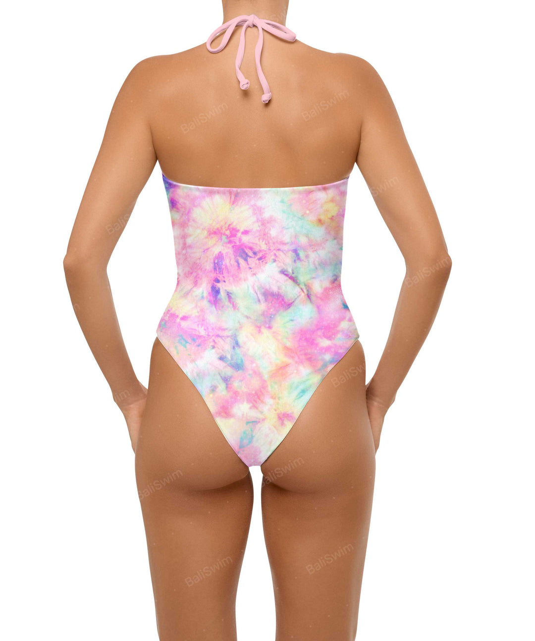 BSWS-S59 Asymmetric Cutout Halter One Piece