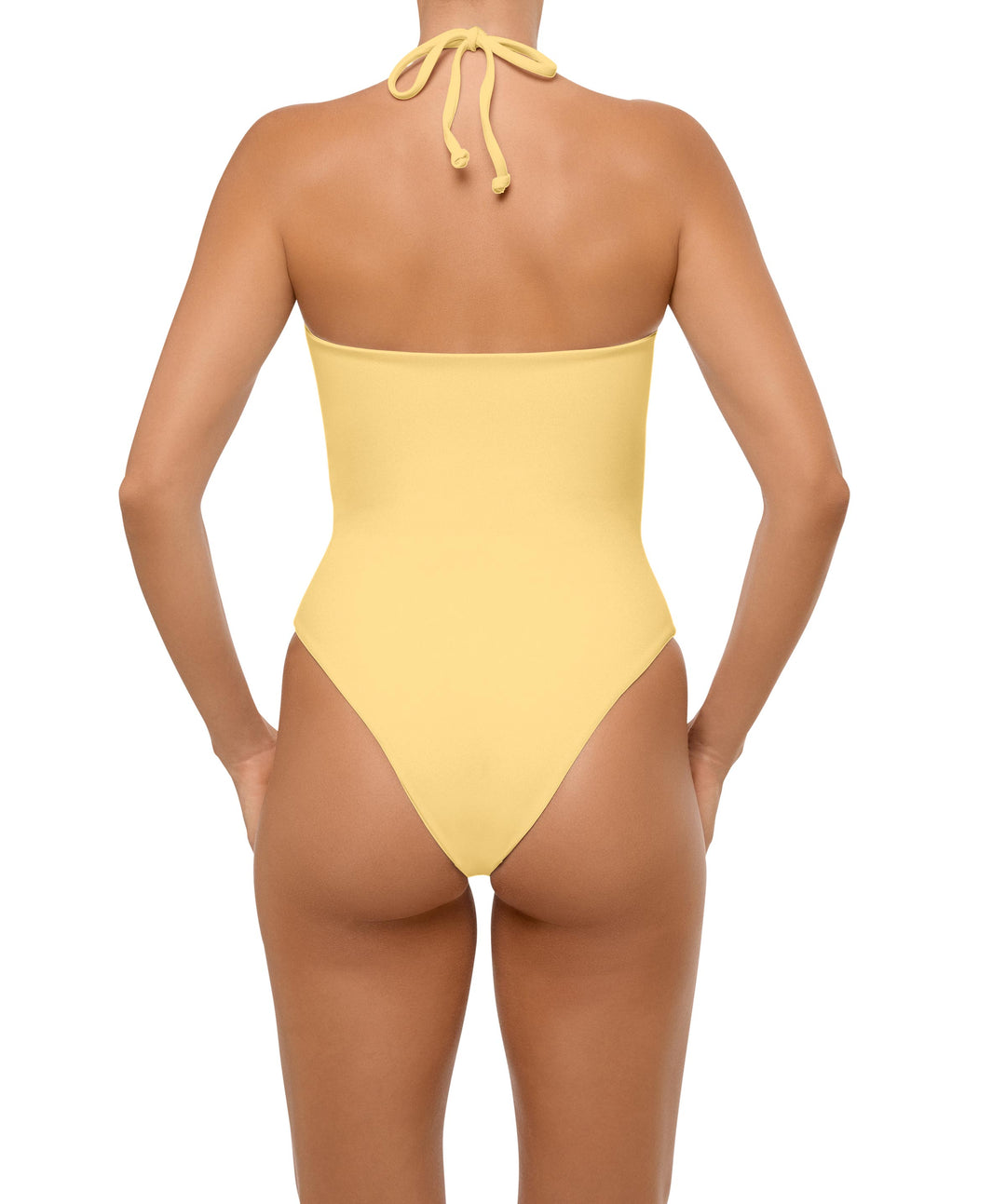 BSWS-S59 Bandeau Halter Asymmetrical Tunnel One Piece