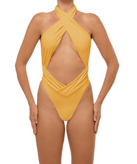 BSWS-S62 Halter Cutout Low Back One Piece