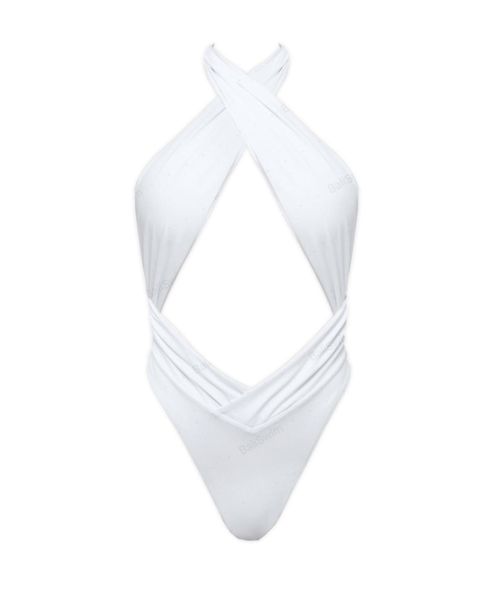 BSWS-S62 Halter Cutout Low Back One Piece