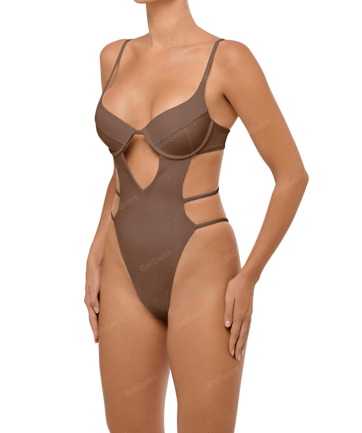 BSWS-S63 V-underwired CutOut One Piece