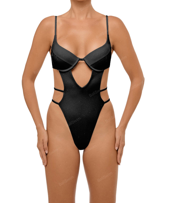 BSWS-S63 V-underwired CutOut One Piece
