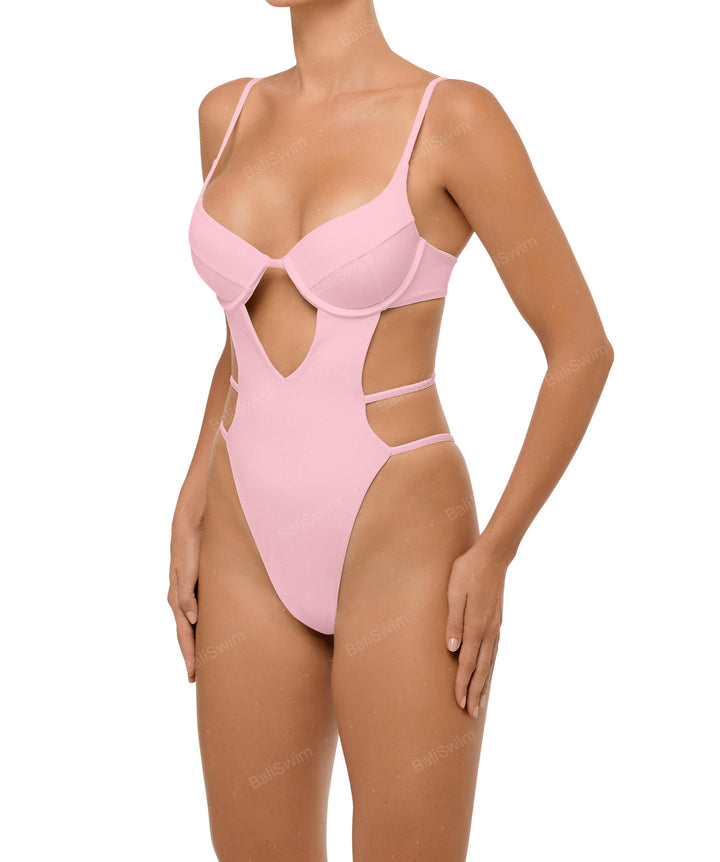 BSWS-S63 V-underwired CutOut One Piece