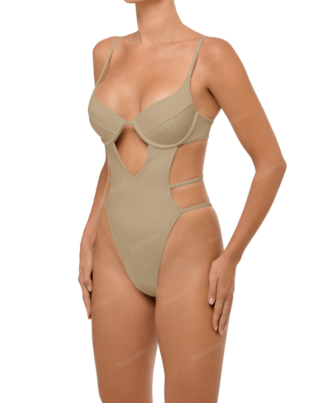 BSWS-S63 V-underwired CutOut One Piece