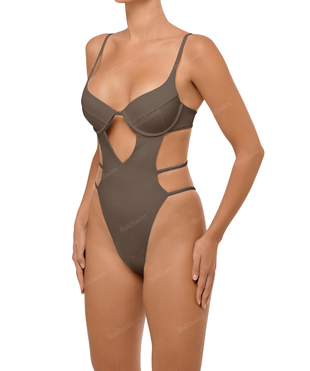 BSWS-S63 V-underwired CutOut One Piece