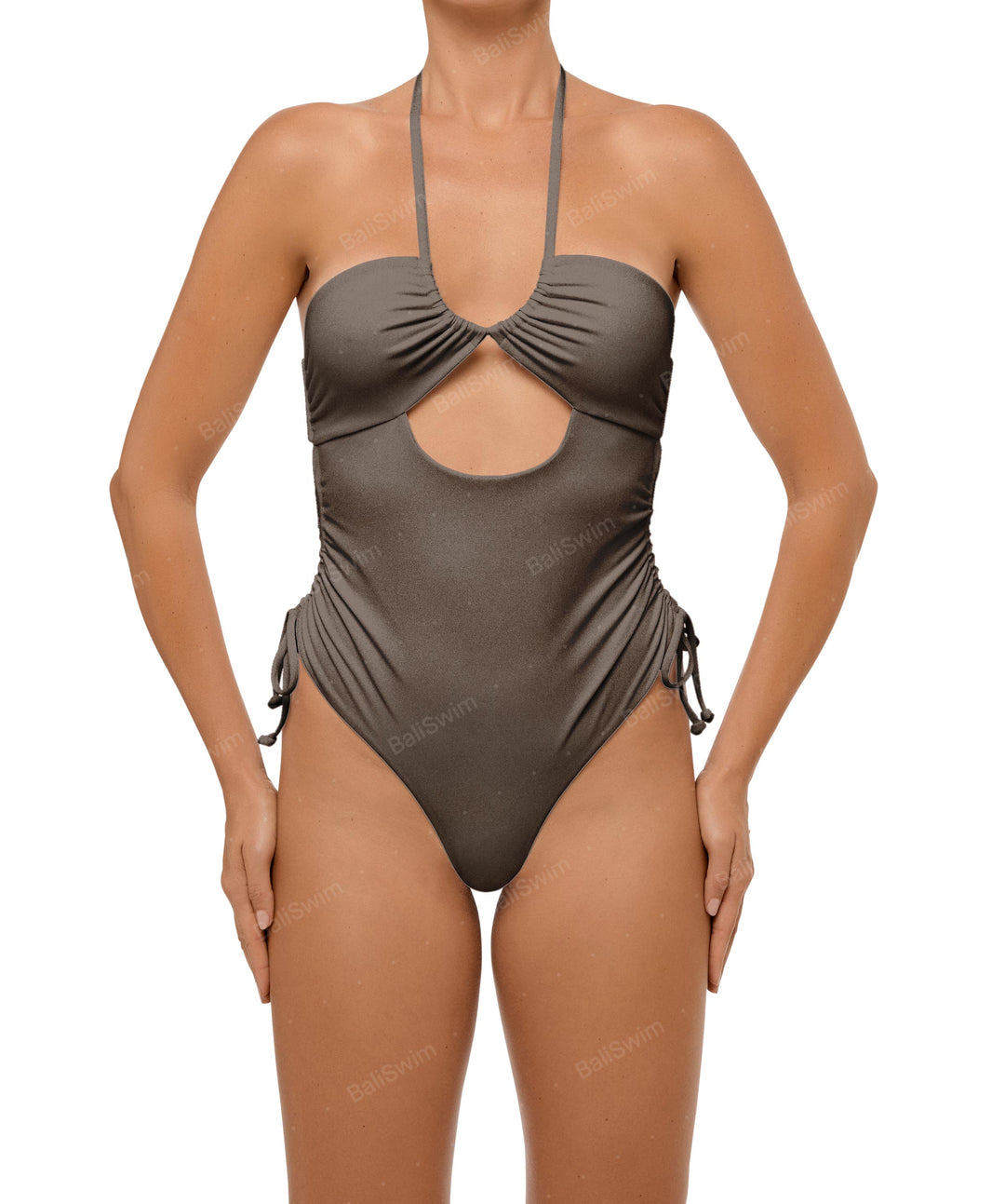 BSWS-S64 Peek a Boo Halter One Piece