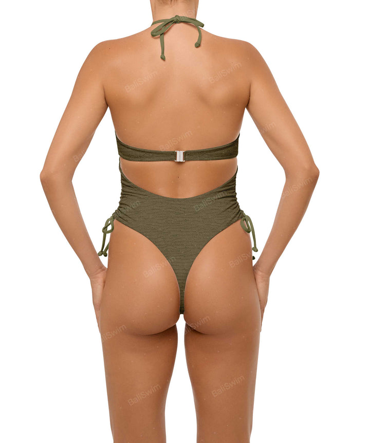 BSWS-S64 Peek a Boo Halter One Piece