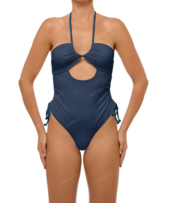BSWS-S64 Peek a Boo Halter One Piece